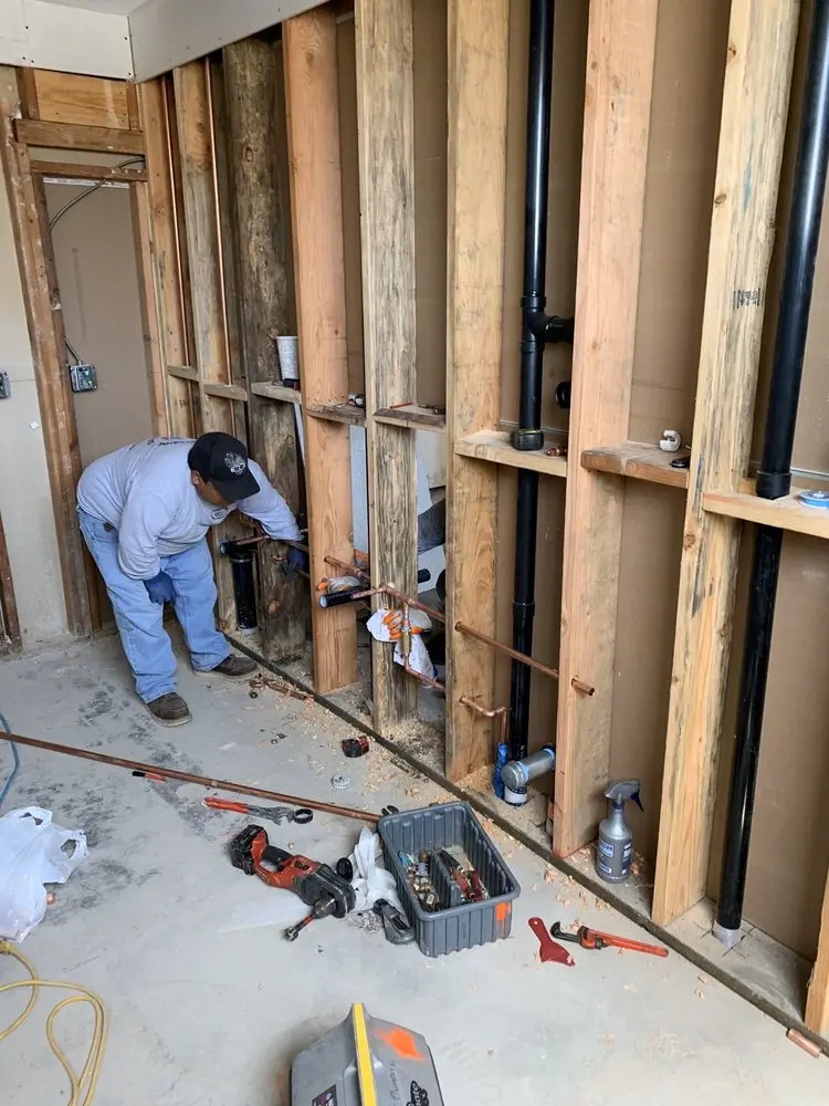 Commercial rough-in plumbing for Water Heater Replacement in Jacksonville Beach